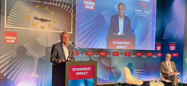 Αρναουτάκης από το συνέδριο του Economist: «Η Κρήτη στο επίκεντρο της Μεσογείου. Χτίζουμε την Περιφέρεια του 2030 με πράσινο, ψηφιακό και κοινωνικό πρόσημο»