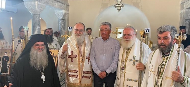 Στα Θυρανοίξια του Καθολικού στη Μονή Κουδουμά παραβρέθηκε  ο Περιφερειάρχης Κρήτης Σταύρος Αρναουτάκης
