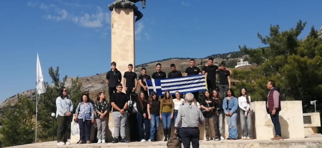  Εκπαιδευτική επίσκεψη στους ιστορικούς τόπους της Βιάννου, με αφορμή την επέτειο της 28ης Οκτωβρίου από τους μαθητές του Λυκείου Τζερμιάδου Λασιθίου