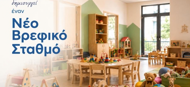 Νέος δημοτικός βρεφικός σταθμός στο Γάζι: Πάνω από 65 νέες θέσεις για τη στήριξη των νέων οικογενειών
