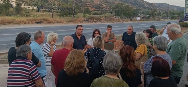 Συνάντηση κλιμακίου του ΚΚΕ με κατοίκους των Αθανάτων για τη δημιουργία δομής μεταναστών