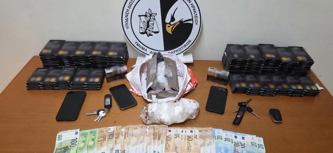 Τρεις συλλήψεις στο Ηράκλειο για σχεδόν 2 κιλά κοκαΐνη και χιλιάδες αναβολικά
