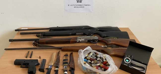Δυο συλλήψεις για όπλα στο Μαλεβίζι