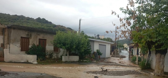 Δήλωση ζημιών για τις κατοικίες και την οικοσκευή από την πρόσφατη κακοκαιρία στον δήμο Μινώα