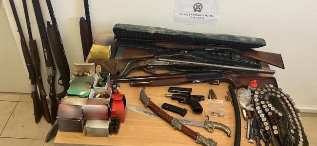 Πέντε συλλήψεις για άσκοπους πυροβολισμούς στο Ηράκλειο