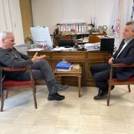 Συνάντηση του Δημάρχου Ηρακλείου Αλέξη Καλοκαιρινού με τον Βουλευτή Ηρακλείου Χάρη Μαμουλάκη 