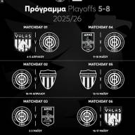 Με Βόλο ο ΟΦΗ εκτός την 1η αγωνιστική-Το πρόγραμμα των play-off 5-8