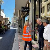 Αυτοψία στο έργο των ασφαλτοστρώσεων στην οδό Αβέρωφ από τον Δήμαρχο Ηρακλείου Αλέξη Καλοκαιρινό