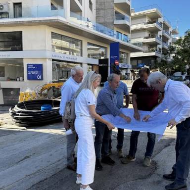 Ο Δήμαρχος Ηρακλείου στο εμβληματικό έργο της ΔΕΥΑΗ για την αντικατάσταση των αγωγών ύδρευσης