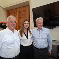 Συνάντηση του Δημάρχου Ηρακλείου με την Υπουργό Παιδείας Θρησκευμάτων και Αθλητισμού Σοφία Ζαχαράκη στη Λότζια