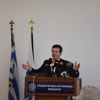 Μ. Χρυσοχοΐδης: «Δεν υπάρχουν σασμοί, υπάρχουν θεσμοί»- Εγκαίνια Υποδιεύθυνσης Αστυνομίας Μεσσαράς