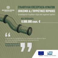 Νέα πρόσκληση 8 εκατ. ευρώ για έργα διαχείρισης υγρών αποβλήτων υπέγραψε ο  Σταύρος Αρναουτάκης
