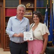 Συνάντηση Περιφερειάρχη Κρήτης Σταύρου Αρναουτάκη με την Πρόεδρο της Παγκρητικής Ομοσπονδίας Ευρώπης Ευτυχία Όλοφσον - Σαβιολάκη