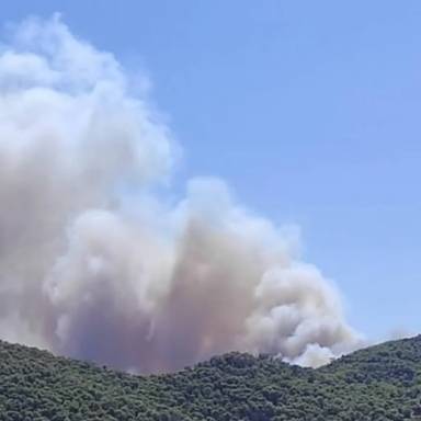 Μεγάλη πυρκαγιά στη Σαλαμίνα – Ήχησε το 112 για εκκένωση