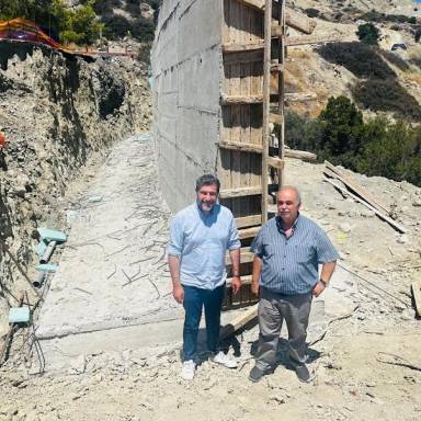 Αυτοψία Αντιπεριφερειάρχη Λασιθίου στην κοινότητα Μουρνιών για το έργο αποκατάστασης πρανών στο επαρχιακό οδικό δίκτυο