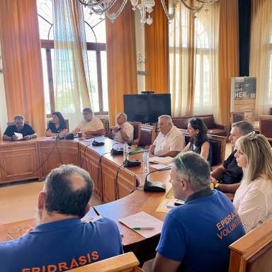 Σύσκεψη πολιτικής προστασίας για την αντιμετώπιση πλημμυρικών φαινομένων από το Δήμο Ηρακλείου