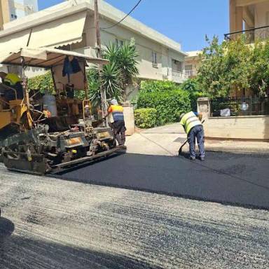 Ασφαλτοστρώσεις στην οδό Εμμανουήλ Τσικαλάκη στον Κατσαμπά
