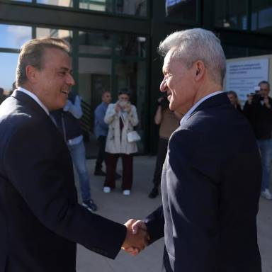  Ο Δήμαρχος Ηρακλείου Αλέξης Καλοκαιρινός στα εγκαίνια της νέας έκθεσης του Μουσείου Φυσικής Ιστορίας